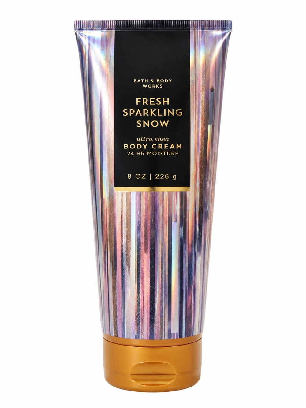 Bath & Body Works Fresh Sparkling Snow Body Cream - iridescent pink purple gold